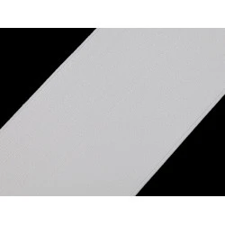 Elastic lat neted, latime 80 mm - Alb (1 Metru)
