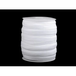 Banda elastica cu silicon  12 mm - Alb (1 Metru)