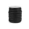 Banda elastica cu silicon  12 mm - Negru (1 Metru)
