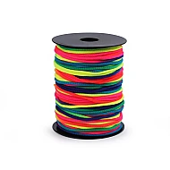 Snur elastic rotund curcubeu ø3 mm moale - Multicolor (1 Metru)