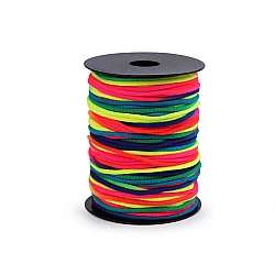 Snur elastic rotund curcubeu ø3 mm moale - Multicolor (1 Metru)