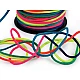 Snur elastic rotund curcubeu ø3 mm moale - Multicolor (1 Metru)