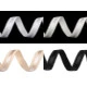 Elastic bretele sutien 16 mm - Crem foarte deschis (90 Metri)