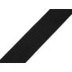 Banda elastica moale 38 mm - Negru (1 Metru)