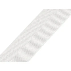 Elastic cu model twill pentru curele si bretele, latime 40 mm - Off white (1 Metru)