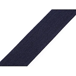 Elastic cu două fețe moale lățime 40 mm - Albastru parizian (1 Metru)
