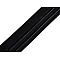 Banda elastica satinata cu silicon latime 40 mm - Negru (1 Metru)