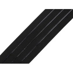 Banda elastica cu silicon  latime 50 mm - Negru (1 Metru)