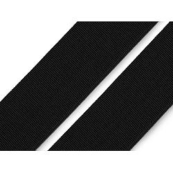 Elastic țesut moale lățime 25 mm - Negru (2 Metri)