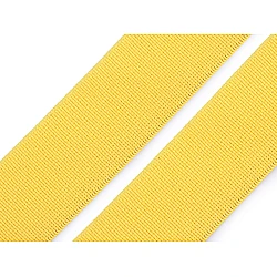 Elastic țesut moale lățime 25 mm - Galben (1 Metru)