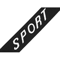 Banda elastica moale, 30 mm - Negru (20 Metri)