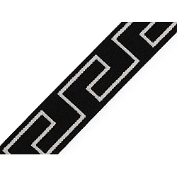 Banda elastica moale, 30 mm - Negru (1 Metru)