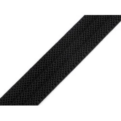 Elastic bretele / curele extra puternic lățime 25 mm - Negru (1 Metru)