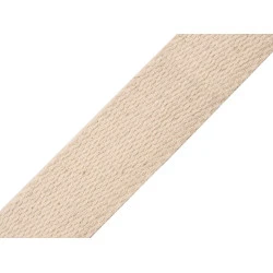 Chingă bumbac, lățime 30 mm - Ecru deschis (5 Metri)