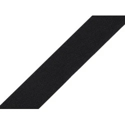 Chingă bumbac, lățime 25 mm - Negru (5 Metri)