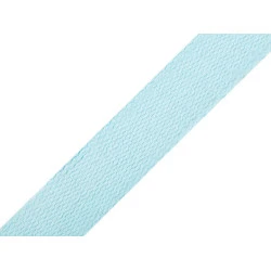 Chingă bumbac, lățime 25 mm - Bleu gheață (25 Metri)