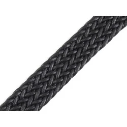 Chingă împletită, lățime 25 mm - Negru (1 Metru)