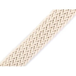 Chingă împletită, lățime 32 mm - Ecru deschis (1 Metru)
