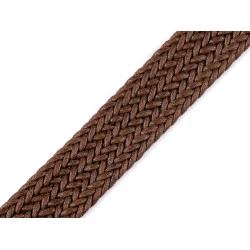 Chingă împletită, lățime 32 mm - Maro (1 Metru)