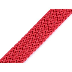 Chingă împletită, lățime 32 mm - Roșu (1 Metru)