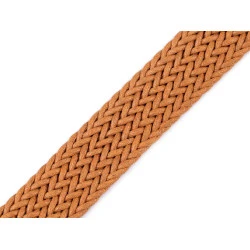 Chingă împletită, lățime 32 mm - Maro bronz (1 Metru)