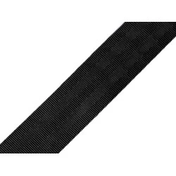 Chingă neteda dublă față, lățime 38 mm - Negru (1 Metru)