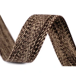 Chingă față dublă, lățime 39 mm - Bej maroniu (1 Metru)