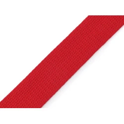Chingă ba + pes latime 32 mm - Roșu (1 Metru)