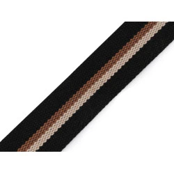 Chingă două fețe 38 mm - Negru (1 Metru)