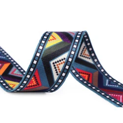 Chingă cu două fețe 38 mm - Multicolor (1 Metru)