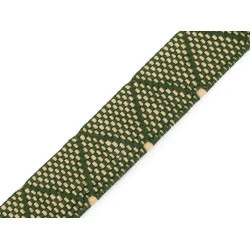 Chingă cu două fețe 30 mm - Verde (1 Metru)