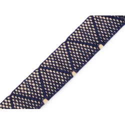 Chingă cu două fețe 30 mm - Albastru închis (1 Metru)