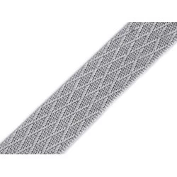 Chingă cu dublă față 38 mm - Gri neutral (1 Metru)