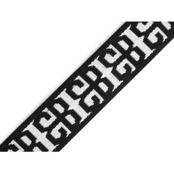 Chingă cu dublă față 38 mm - Negru (1 Metru)