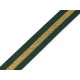 Chingă din polipropilenă cu lurex, latime 25 mm - Verde închis (1 Metru)