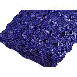 Bandă zig-zag, lățime 5 mm - Bleumarin (30 Metri)