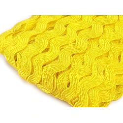 Bandă zig-zag, lățime 5 mm - Galben untos (30 Metri)