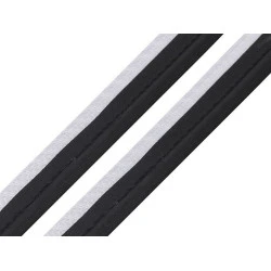Paspoal / vipușcă, lățime 10 mm - Negru (1 Metru)