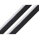 Paspoal / vipușcă, lățime 10 mm - Negru (1 Metru)