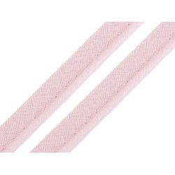 Paspoal / vipușcă bumbac, lățime 12 mm - Gossamer pink (100 Metri)