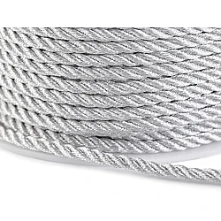 Șnur răsucit lurex, ø3 mm - Argintiu (20 Metri)
