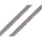 Bandă cu ciucuri, lățime 11 mm - Gri porumbel (1 Metru)