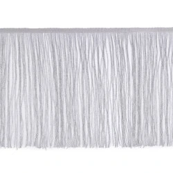 Franjuri cu fir lame, lățime 25 cm - Argintiu (1 Metru)