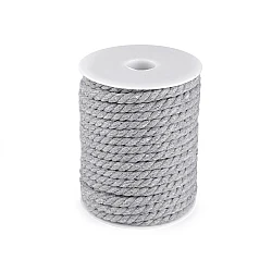 Șnur din bumbac răsucit, ø8 mm - Gri (20 Metri)