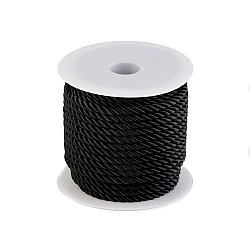 Șnur răsucit, ø5 mm - Negru (20 Metri)