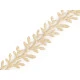 Bandă decorativă cu frunze din satin, lățime 24 mm - Argintiu (27 Metri) Bandă decorativă cu frunze din satin, lățime 24 mm - Argintiu (27 Metri)