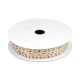 Bandă decorativă cu frunze din satin, lățime 24 mm - Argintiu (27 Metri) Bandă decorativă cu frunze din satin, lățime 24 mm - Argintiu (27 Metri)