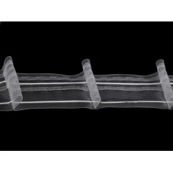 Rejansă perdele lățime  50 mm - Transparent (50 Metri)