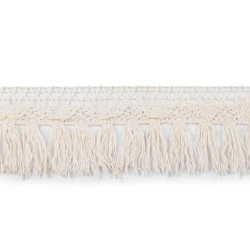 Franjuri din bumbac 55 mm - Ecru deschis (1 Metru)