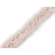 Bordura / vipusca din blana artificiala, latime 2 cm - Roz deschis (1 Metru)